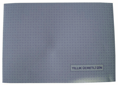 DİLMAN ÜCRETLİ İZİN DEFTERİ KARTON KAPAK 20x28 20 YP YATAY 2401