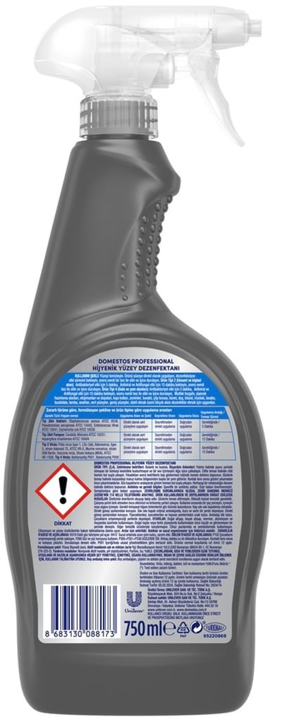 DOMESTOS PROFESSİONAL YÜZEY DEZENFEKTANI 750 ML 64415939