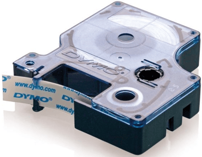 DYMO ŞERİT D1 12MM x 7MT BEYAZ/SİYAH 720530 45013