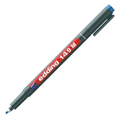 EDDING ASETAT KALEMİ SİLGİLİ E-149M MAVİ
