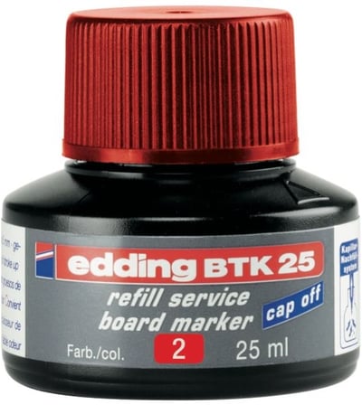 EDDING BEYAZ TAHTA MÜREKKEBİ 25 ML E-BTK25 KIRMIZI