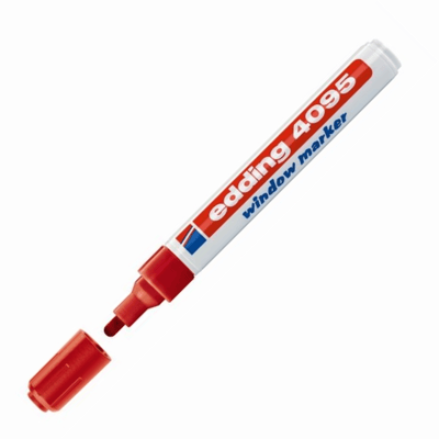 EDDING CAM KALEMİ E-4095 KIRMIZI