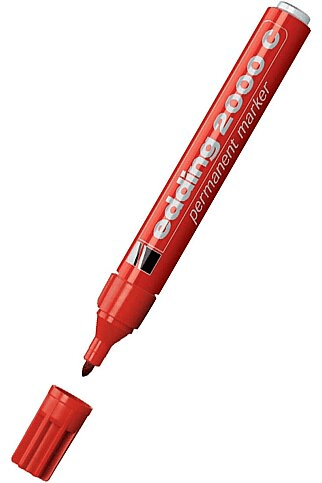 EDDING PERMANENT MARKÖR E-2000 KIRMIZI