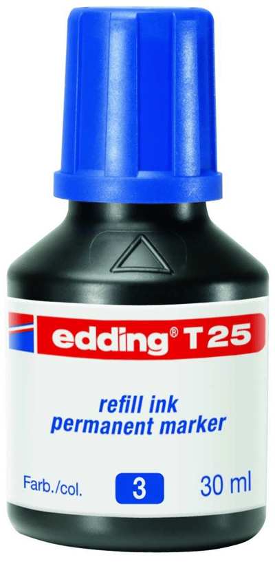 EDDING PERMANENT MÜREKKEP 30 ML E-T25 MAVİ