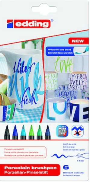 EDDING PORSELEN KALEMİ E-4200 6 LI SET COOL