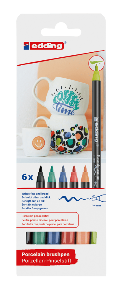 EDDING PORSELEN KALEMİ E-4200 6 LI SET VIVID