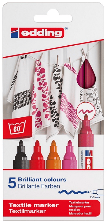 EDDING T-SHIRT KALEMİ E-4500 5 Lİ WARM 999