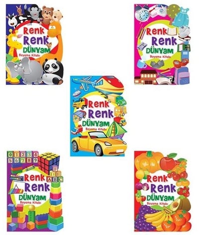 Ema Çocuk - Boyama Renk Renk Dünyam ( 5 Çeşit )
