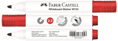 FABER BEYAZ TAHTA KALEMİ W153 KIRMIZI 254029