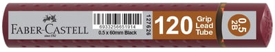 Faber-Castell Grip 0.5Mm 2B Versatil Kalem Ucu 120'Li Bordo