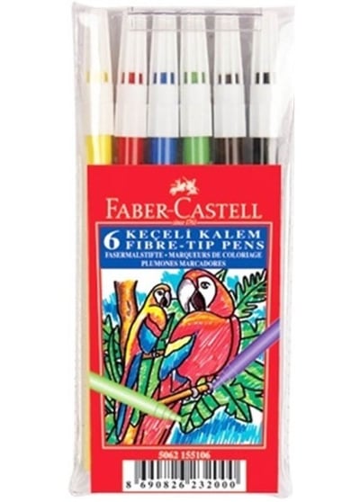 Faber-Castell Keçeli Kalem 6 Renk 155106