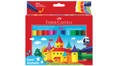 FABER KEÇELİ KALEM JUMBO 12 RENK SUPERWASHABLE 154311