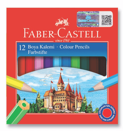 FABER KURU BOYA RED LİNE 12 RENK ½ BOY 116412