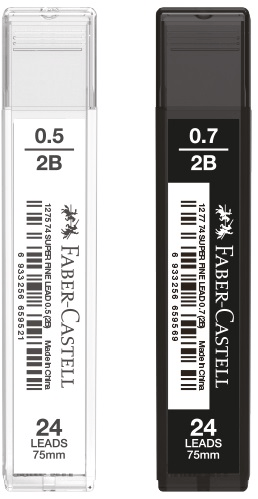 FABER MİN SUPER FINE 0.5MM 2B 75MM ICE 20 Lİ TÜP 127574