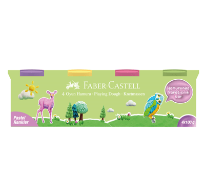 FABER OYUN HAMURU 4X100 PASTEL RENKLER 5170000043000