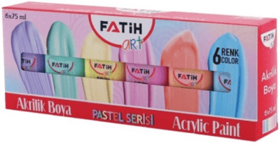 FATİH AKRİLİK BOYA 6 RENK PASTEL 75 ML X 6 LI FA55510