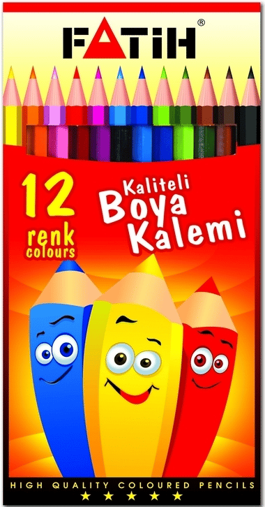 FATİH KURU BOYA 12 RENK TAM BOY 33112