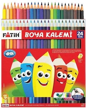 FATİH KURU BOYA 24 RENK TAM BOY 33225