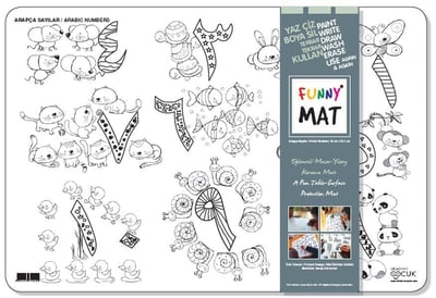 Funny Mat - Sayılar - Arapça 33,5x48cm