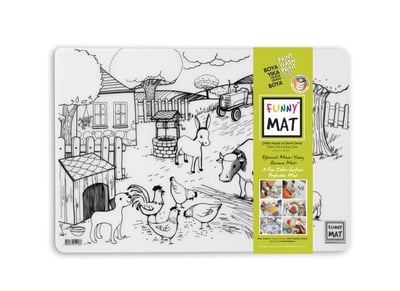 Funny Mat Çiftlik Hayatı & Derin Deniz 25X35Cm 2'Li Paket