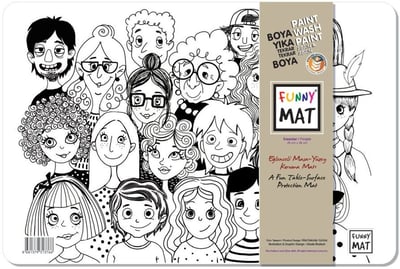 Funny Mat İnsanlar / People 25 x 35 cm