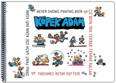 Funny Mat Tükenmez Resim Defteri Köpek Adam 1