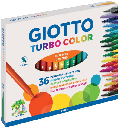 GIOTTO KEÇELİ KALEM TURBO COLOR 36 LI 418000