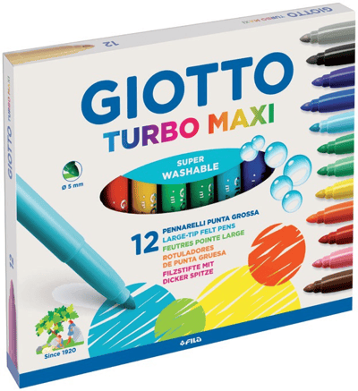 GIOTTO KEÇELİ KALEM TURBO MAXI 12 Lİ 454000