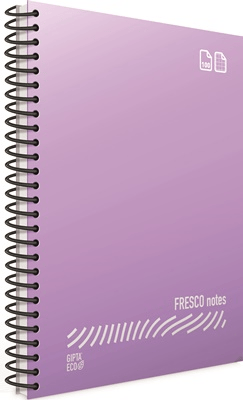 GIPTA DEFTER EKO FRESCO A4 SPİRALLİ PP KAPAK 80 YP. ÇİZGİLİ 4899