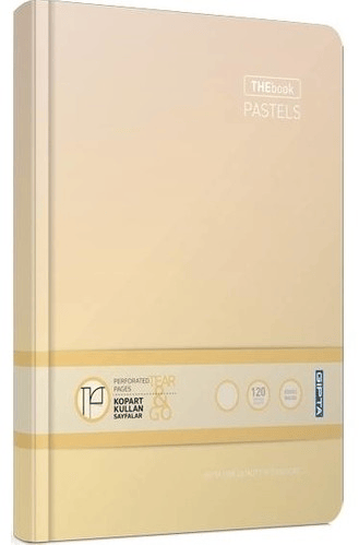GIPTA DEFTER THEBOOK PASTELS 20x28 İPLİK DİKİŞLİ SERT KAPAK 120 YP. ÇİZGİLİ 3302