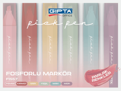 GIPTA FOSFORLU KALEM PICKPEN 6 LI SET F155700