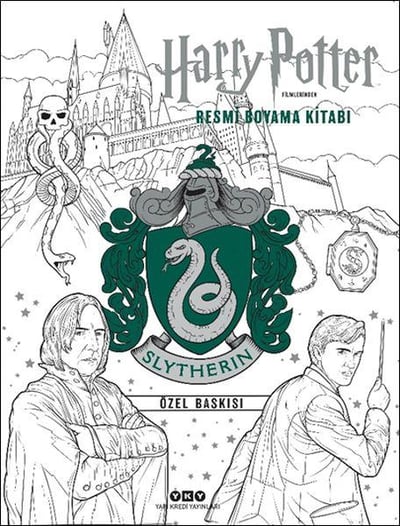 Harry Potter Filmlerinden Resmi Boyama Kitabı – Slytherin Özel Baskısı