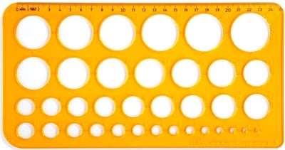 HATAS DAİRE ŞABLONU 1-36MM. BÜYÜK 02272