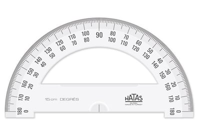 Hatas Minkale Plastik Yarım Daire 15 Cm 00910