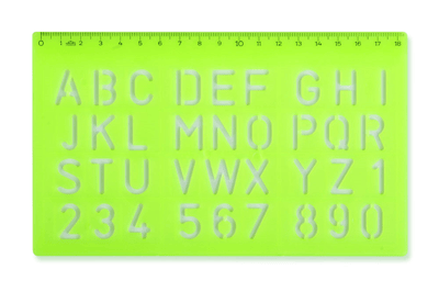 HATAS YAZI-HARF ŞABLONU BÜYÜK HARF 20 MM. 02258