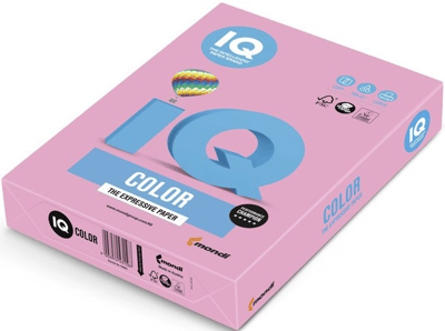 IQ RENKLİ FOTOKOPİ KAĞIDI 500 LÜ A4 80 g/m² PEMBE NE1325-PI25
