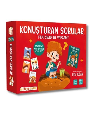 Konuşturan Sorular – Peki Şimdi Ne Yapsam? (Öz Şefkat Kartları ve Kitap Seti)