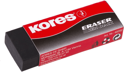 KORES SİLGİ  KE20 60X21X10MM SİYAH  40202
