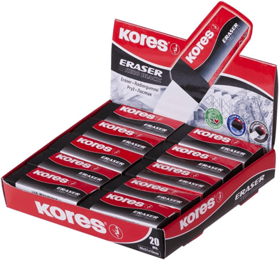 KORES SİLGİ  KE20 60X21X10MM SİYAH  40202