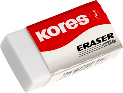KORES SİLGİ  KE30  40X21X10MM BEYAZ  40301