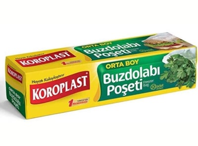 Koroplast Buzdolabı Poşeti Orta Boy 24X38 Cm 20'Li St01700077