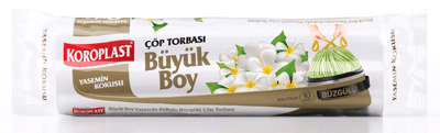 KOROPLAST ÇÖP TORBASI BÜYÜK 65x70 BÜZGÜLÜ YASEMİN KOKULU 10 LU ST01600163