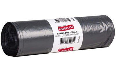 Koroplast Çöp Torbası Horeca Battal Siyah (72X95)