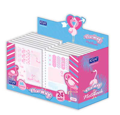 KRAF BLOKNOT + INDEX (PP) + YAPIŞKANLI NOT KAĞIDI SET FLAMINGO 2220FL