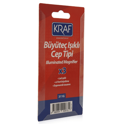 KRAF BÜYÜTEÇ IŞIKLI CEP TİPİ 311G