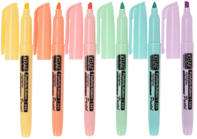 KRAF FOSFORLU KALEM PASTEL KALEM TİPİ 345 6 LI