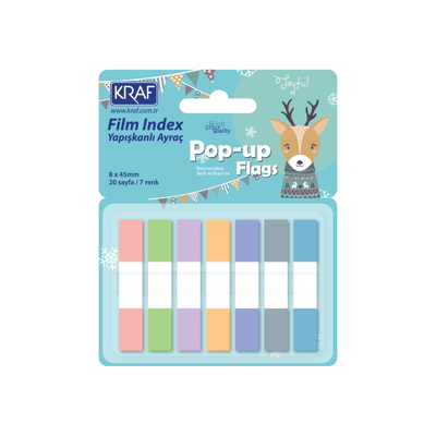 KRAF INDEX FILM (PP)   8x45 MM POP-UP 7 RENK x 20 YP 51250