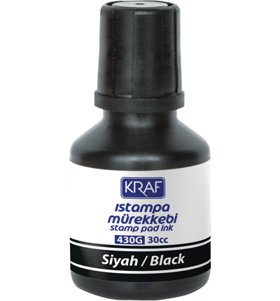 KRAF ISTAMPA MÜREKKEBİ 30cc SİYAH 430G