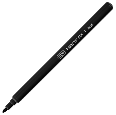 KRAF KEÇELİ KALEM SİYAH 285