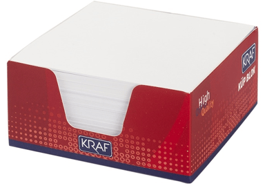 KRAF KÜP BLOK BEYAZ  9x9cm 116G